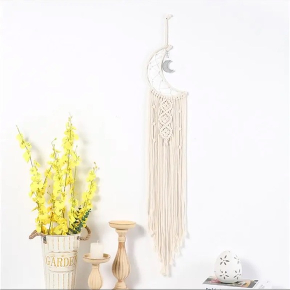 Moon Macrame Wall Decor (without the lights) - Picture 3 of 4